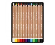 Spalvotų storų pieštukų rinkinys 12 vnt MegaColor Cretacolor