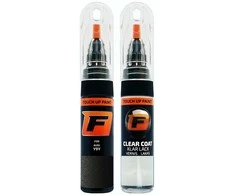 Firanto AUDI Y9Y - SATINSCHWARZ Dažų korektorius įbrėžimų taisymui + Lakas 15 ml