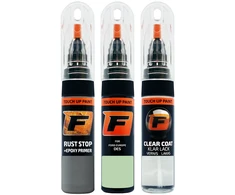Firanto FORD EUROPE DES - PASTEL Žalias RAL6019-GL Rinkinys: Dažų korektorius įbrėžimų taisymui + Rūdžių modifikatorius + Lakas 15 ml