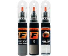 Firanto ROVER LEF - MONOGRAM OBSIDIAN/X-POWER Pilkas Rinkinys: Dažų korektorius įbrėžimų taisymui + Rūdžių modifikatorius + Lakas 15 ml