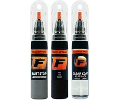 Firanto SAAB 5MU - JET Juodas Rinkinys: Dažų korektorius įbrėžimų taisymui + Rūdžių modifikatorius + Lakas 15 ml (2005  -2011)