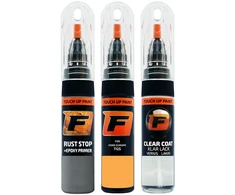 Firanto FORD EUROPE TGS - SAFFRONYELLOW RAL1017-GL Rinkinys: Dažų korektorius įbrėžimų taisymui + Rūdžių modifikatorius + Lakas 15 ml