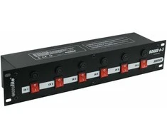 19" 2U elektros distributorius Eurolite Board 6-S, juodas