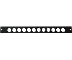 1U panelė Omnitronic Z-19 12xXLR (D-tipas)