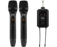 2 bevieliai mikrofonai su imtuvu Mac Mah W-UHF 200M