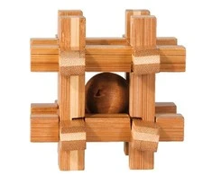3D dėlionė Fridolin bamboo "Dėžutė tinklelis"