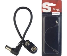 9V baterijos adapteris efektų pedaliukui (lenktas) Stagg SPS-9VBAT-L