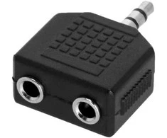 Adapteris 2x3,5mm/f-3,5mm/m Adam Hall 4 STAR AY MF3 MM3