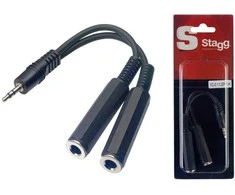 Adapteris Stagg YC-0,1/1J2PFSH, 10 cm
