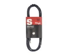 Audio kabelis Stagg 2 x 3.5mm miniJack TRS AUX 3m