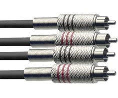 Audio kabelis Stagg 2xRCA - 2xRCA 3m