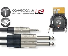 Audio kabelis Stagg NYC1/MPS2PR, 1m