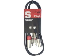 Audio kabelis Stagg STC1,5CMXM, 1,5m
