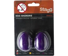 Barškučiai (pora, violetiniai) Stagg EGG-2 PP