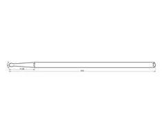 Būgnų lazdelės Rohema Rounded Tip WZ 707