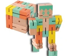Dėlionė Fridolin "Berniukas-1" žalia, geltona, oranžinė