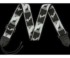 Diržas gitarai Fender BLK/LT Pilkas/DK.Pilkas MONO STRAP