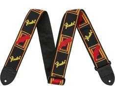 Diržas gitarai Fender BLK/YLW/Raudonas MONO STRAP