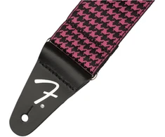 Diržas gitarai Fender Houndstooth Jacquard, rožinė spalva