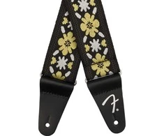 Diržas gitarai Fender Pasadena Woven, geltonasis dobilas