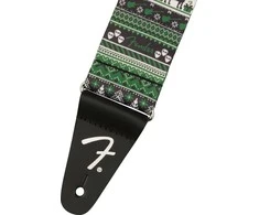 Diržas gitarai Fender Ugly Xmas Sweater žalias