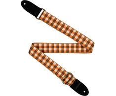 Diržas ukulelei Cascha Jacquard - Checker Oranžinis CUS-JW4