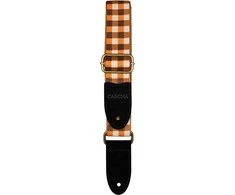 Diržas ukulelei Cascha Jacquard - Checker Oranžinis CUS-JW4