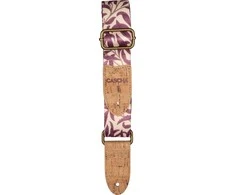 Diržas ukulelei Cascha Vegan - Mauve Leaves CUS-VC4