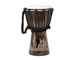 Džembė Terre Carved - Liepsna 30 cm