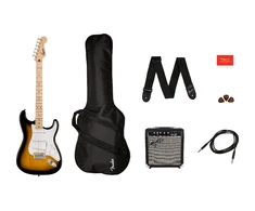 Elektrinės gitaros komplektas Fender Squier Sonic Strat + Frontman 10G, Sunburst