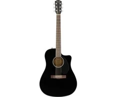 Elektro akustinė gitara Fender CD-60SCE Dread, Juodas WN