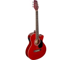 Elektro-akustinė gitara Stagg SA20ACE Raudonas