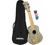 Elektro-akustinė Soprano ukulelė Cascha Bamboo Graphite HH 2315E