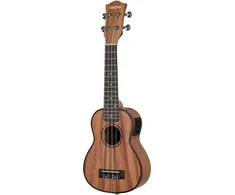 Elektro-akustinė soprano ukulelė kairiarankiams Cascha Mahogany HH 2026EL