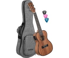 Elektroakustinė koncertinė ukulelė Cascha Mahogany HH 2035E