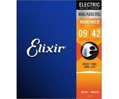 Elixir Eliksyras Stygos el. gitarai Eliksyras 12002 Nanoweb 9-42