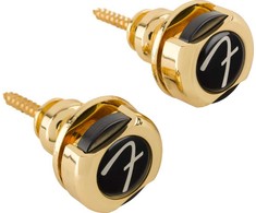 Gitaros diržo užraktai Fender F lock, auksiniai
