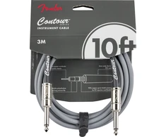 Instrumentinis kabelis Fender Contour Inca Sidabrinis 3m