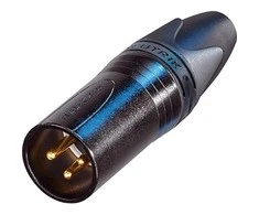 Monacor Jungtis XLR/m Neutrik NC3MXX-B