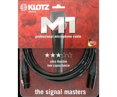 Kabelis mikrofonui Klotz M1FM1N0500, 5m., juodas