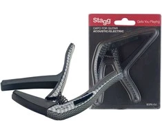 Kapodasteris akustinei/elektrinei gitaroms Stagg SCPX-CU CARBON