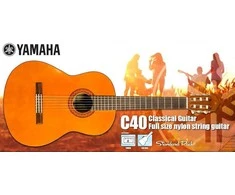 Klasikinės gitaros komplektas Yamaha C40 4/4 (gitara, derintuvas, dėklas)