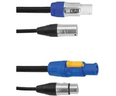 Kombinuotas kabelis Eurolite DMX P-Con/3-pin XLR, 1,5m