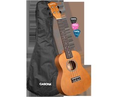 Koncertinė ukulelė Cascha Linden ruda CUC100