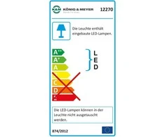 Konig &amp; Meyer Apšvietimas natoms K&amp;M 12270 juodas