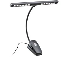 Konig &amp; Meyer Natų apšvietimas 12 LED, pakraunamas K&amp;M 12266 juodas