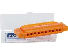 Lūpinė armonikėlė C Cascha Fun Blues oranžinė HH 2276
