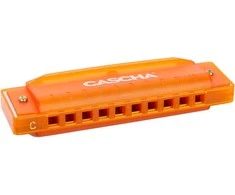 Lūpinė armonikėlė C Cascha Fun Blues oranžinė HH 2276