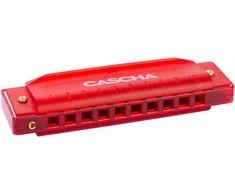 Lūpinė armonikėlė C Cascha Fun Blues raudona HH 2273