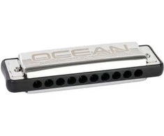 Lūpinė armonikėlė C Cascha Ocean Rock Blues Diatonic juoda HH 2327
